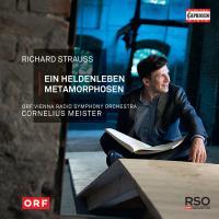 CD-Cover zu Richard Strauss Ein Heldenleben und Metamorphosen dirigiert von Cornelius Meister